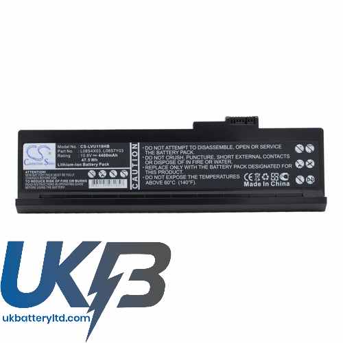 Lenovo L08S4X03 L08S7Y03 ideapad U110 11306 2304 Compatible Replacement Battery