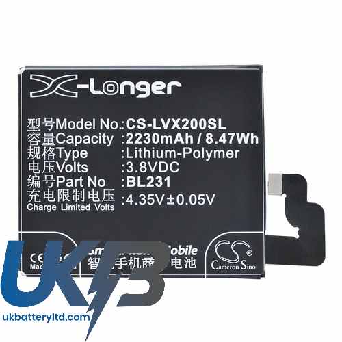 LENOVO VIBEX2 Compatible Replacement Battery