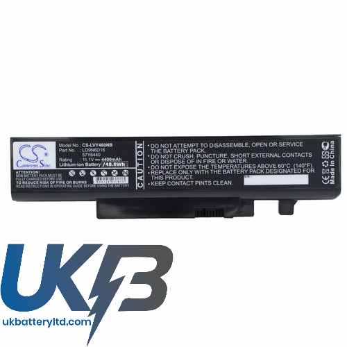 LENOVO IdeaPad Y460P ITH Compatible Replacement Battery