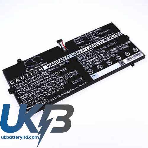 Lenovo Yoga 900-13ISK (80SD001YMX) Compatible Replacement Battery