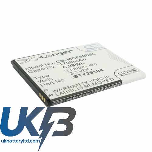 Mobistel BTY26184 BTY26184Mobistel/STD Cynus F5 MT-8201B MT-8201S Compatible Replacement Battery