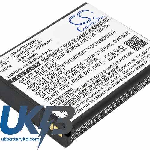 M3 MOBILE SM10LTE Compatible Replacement Battery