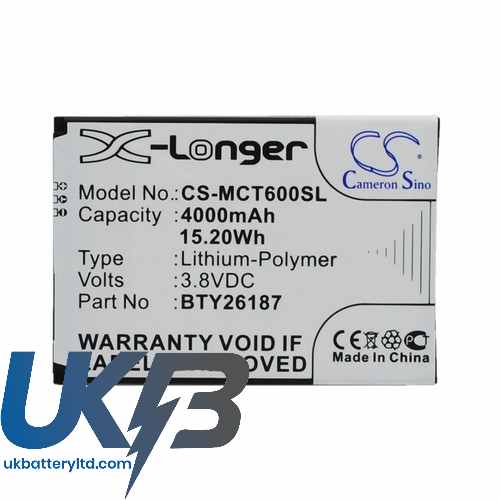 MOBISTEL CynusT6 Compatible Replacement Battery