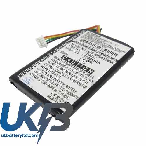 TYPHOON MyGuide 4328BT Compatible Replacement Battery