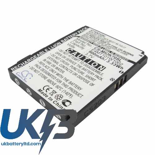 MITAC MioExploraK75 Compatible Replacement Battery