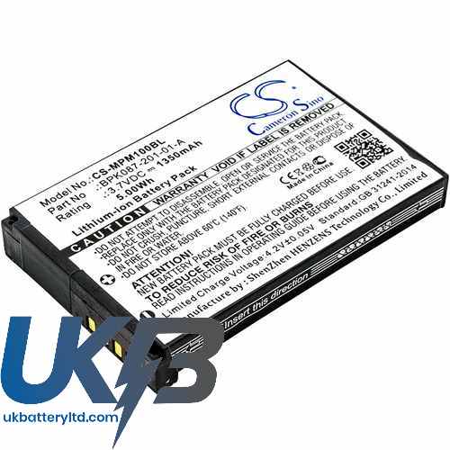 VeriFone MPM-100 Compatible Replacement Battery