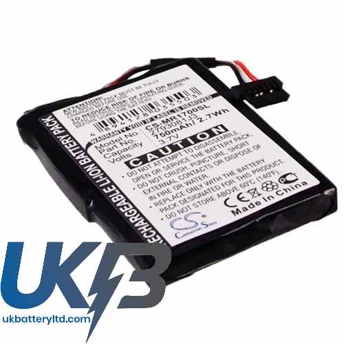 Magellan 2793801J3 RoadMate 1700 Compatible Replacement Battery