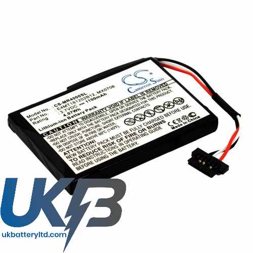 Magellan 37-00030-001 E4MT181202B12 MX0708 Maestro 4000 4000T 4010 Compatible Replacement Battery