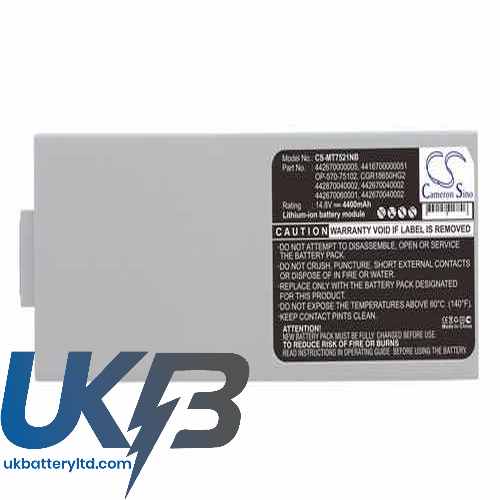 MBO ICR-18650G Compatible Replacement Battery