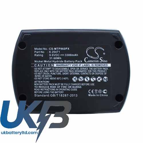 Metabo 6.25471 6.31728 6.31746 BS 9.6 BS9.6 BSP9.6 Compatible Replacement Battery