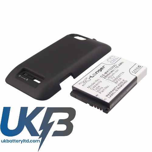 MOTOROLA XT535Extedned With Black Back Cover Compatible Replacement Battery