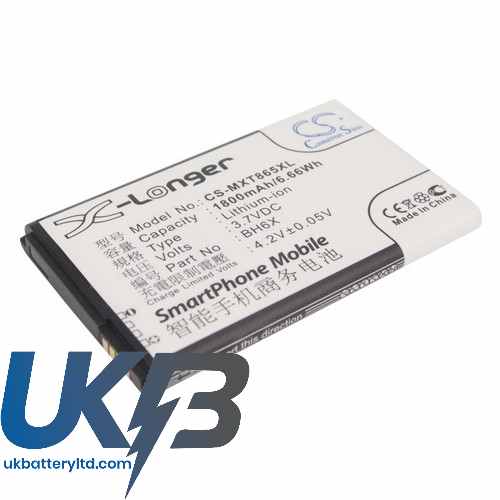 MOTOROLA BH6X Compatible Replacement Battery