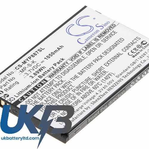 MYPHONE MP S K Compatible Replacement Battery