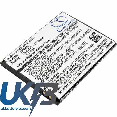 MYPHONE BM-09 Compatible Replacement Battery