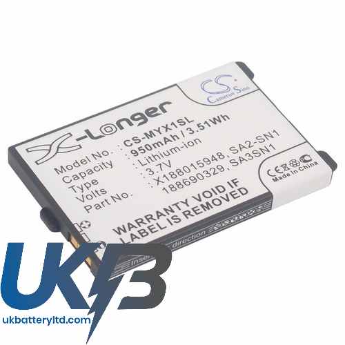 Sagem 188015948 188690329 ATEM-SN1 MY-X1 MYX2-2 X5 Compatible Replacement Battery