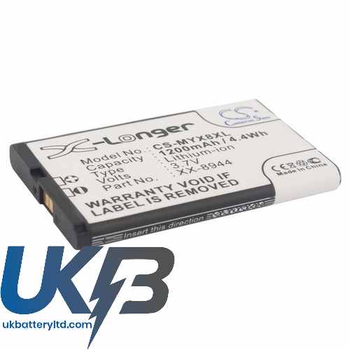 Sagem XX-8944 MYX8 MYX-8 Compatible Replacement Battery