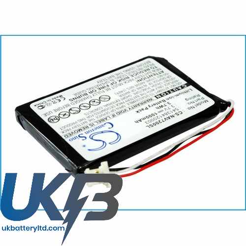 NAVIGON 72 Plus Live Compatible Replacement Battery