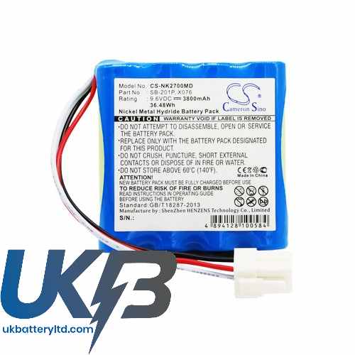 NIHON KOHDEN PVM 2703 Compatible Replacement Battery