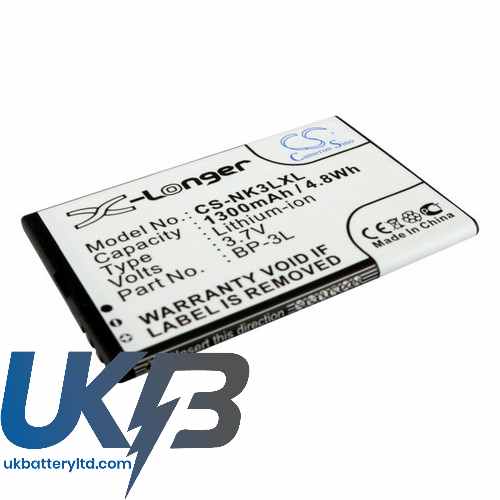 NOKIA BP 3L Compatible Replacement Battery