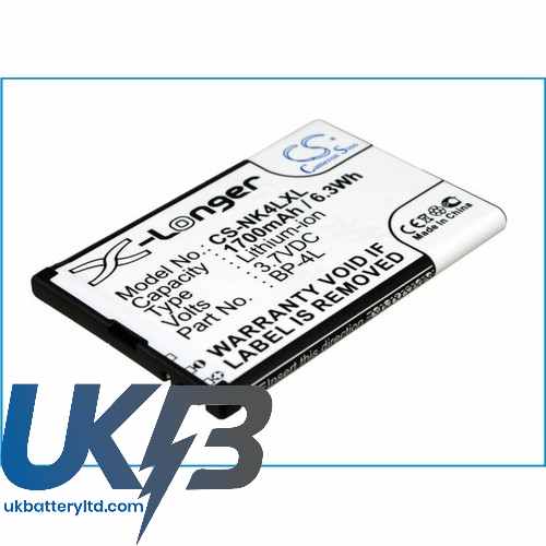 NOKIA E61i Compatible Replacement Battery