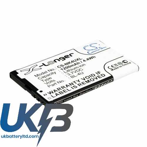 TEXET TB BL4U Compatible Replacement Battery