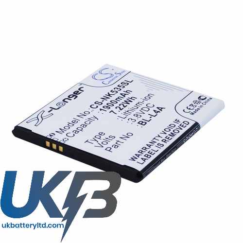 NOKIA BL L4A Compatible Replacement Battery