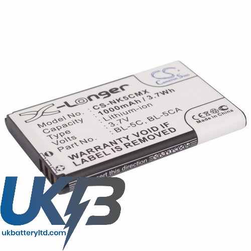 NOKIA BR 5C Compatible Replacement Battery