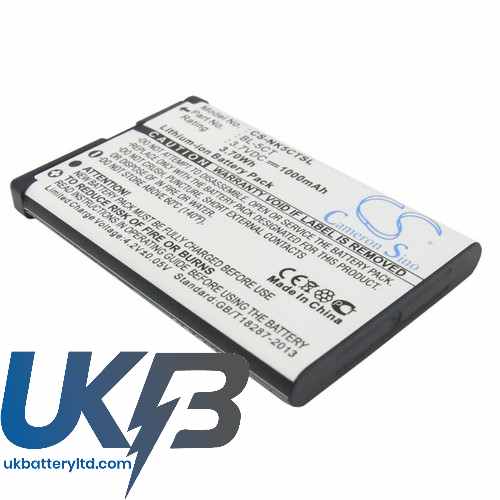 NOKIA C5 00 Compatible Replacement Battery