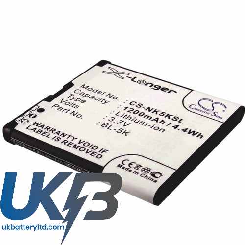 NOKIA C7 00 Compatible Replacement Battery