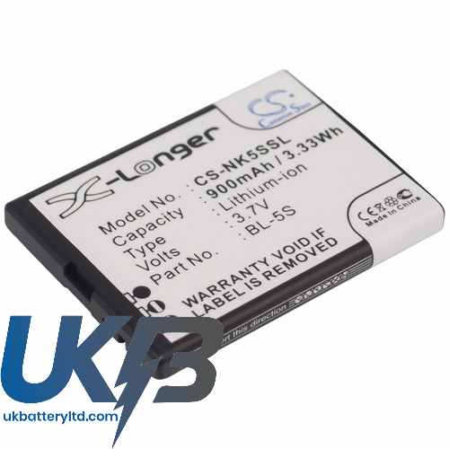 NOKIA BL 5S Compatible Replacement Battery