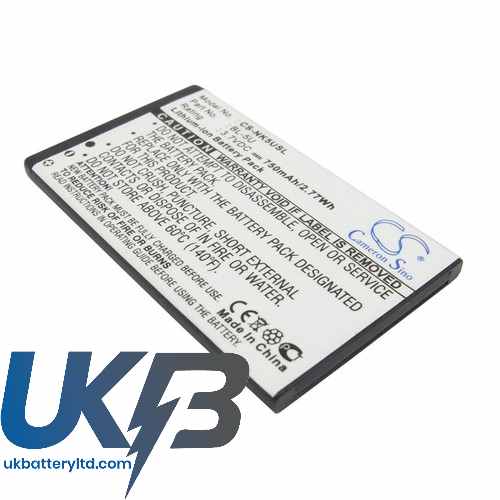 Nokia BL-5U 8800E 8900E 8900i Compatible Replacement Battery