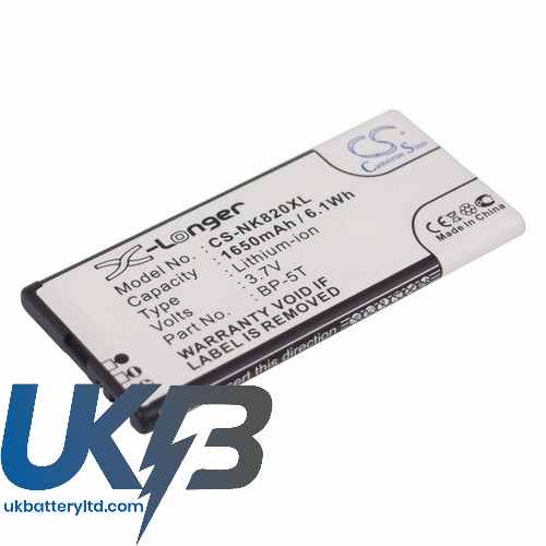 NOKIA Lumia 820 Compatible Replacement Battery