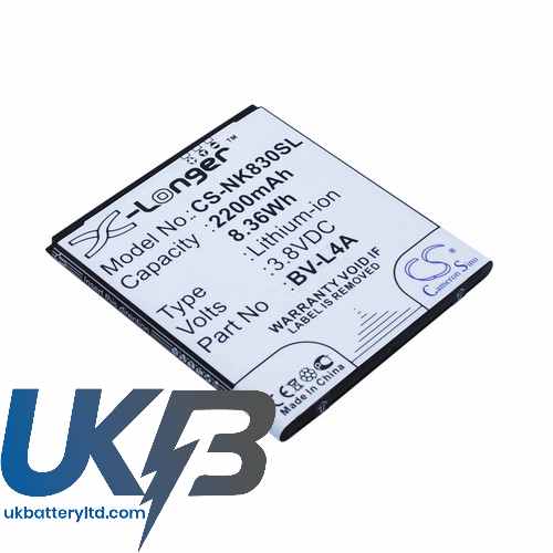 NOKIA Lumia 830 Compatible Replacement Battery