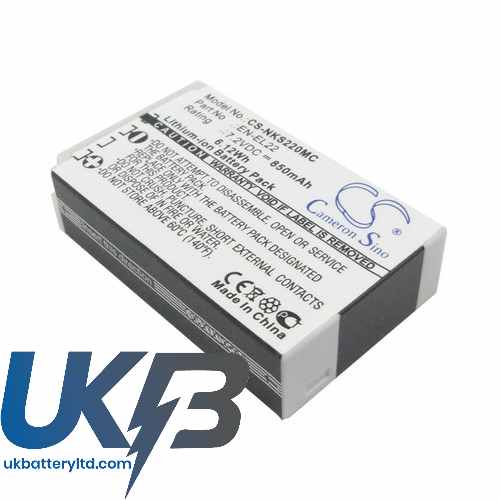 NIKON 1S2 Compatible Replacement Battery