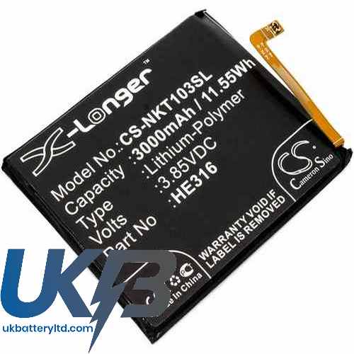 Nokia 6 Dual SIM Compatible Replacement Battery