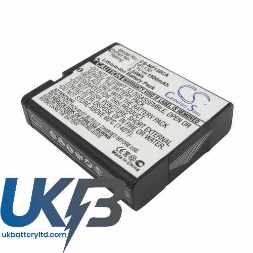 CASIO EX ZR100 Compatible Replacement Battery
