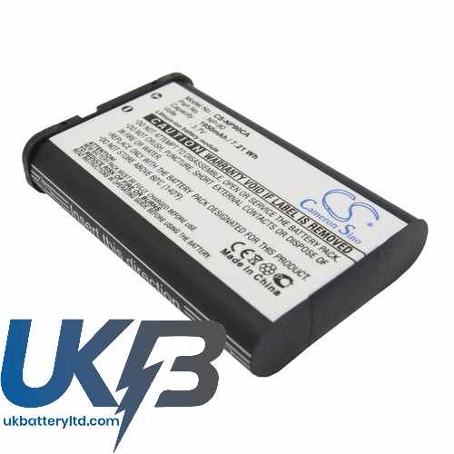 CASIO Exilim EX Z2000BK Compatible Replacement Battery