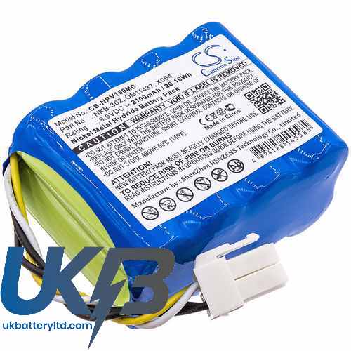 Nihon Kohden NKB-302 Compatible Replacement Battery