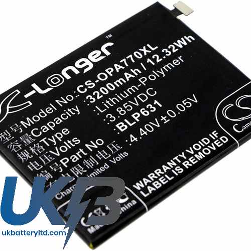 OPPO BLP631 Compatible Replacement Battery