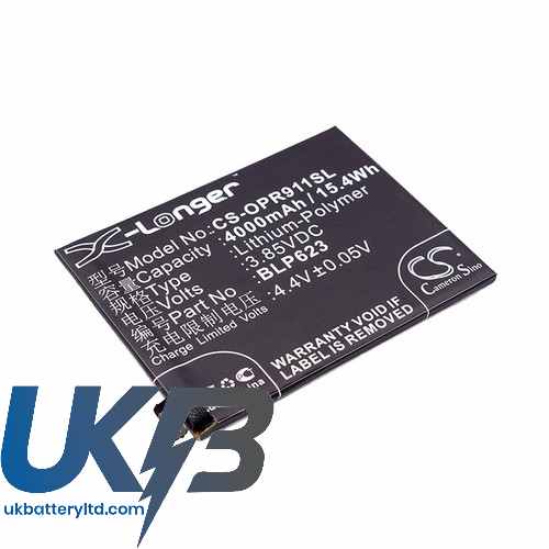 OPPO CPH1611 Compatible Replacement Battery