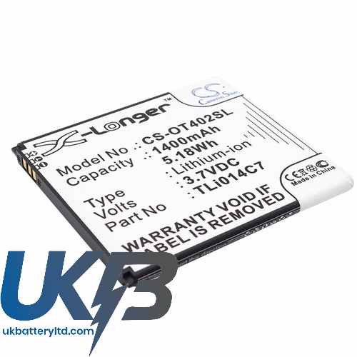 ALCATEL TLi014C7 Compatible Replacement Battery