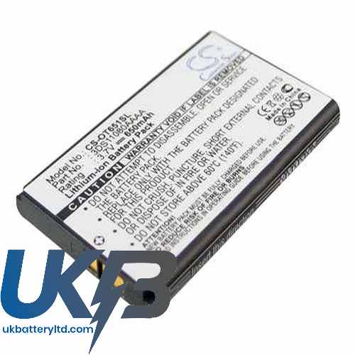 Alcatel OT-S856 Compatible Replacement Battery