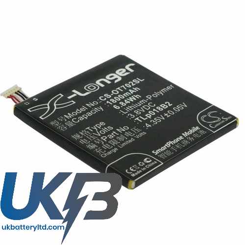 ALCATEL TLp018B1 Compatible Replacement Battery