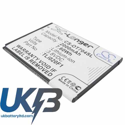 ALCATEL TLi020F2 Compatible Replacement Battery