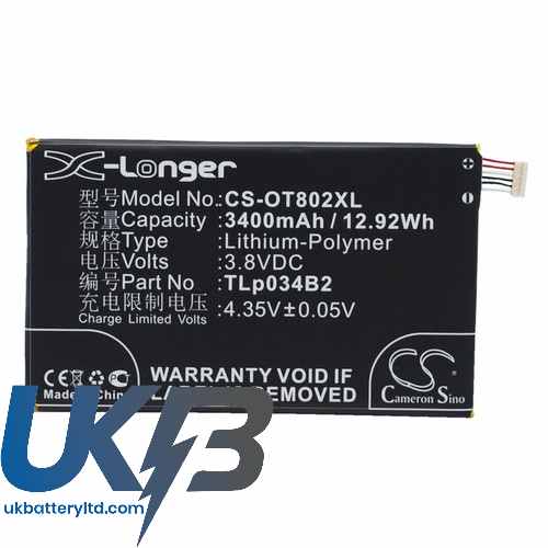 TCL Y910 Compatible Replacement Battery