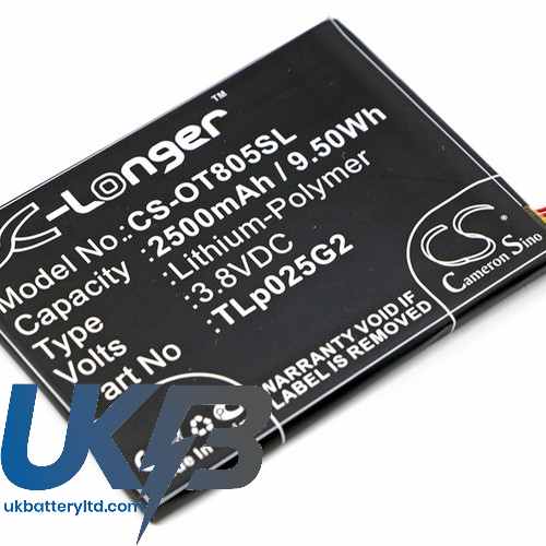 ALCATEL TLp025G2 Compatible Replacement Battery
