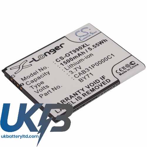 ALCATEL CAB31P0000C1 Compatible Replacement Battery