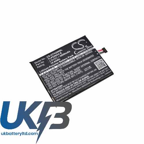 Alcatel TLP029A2-S TLP029AJ BAAL6045Y One Touch Idol 3 5.5 Pixi Compatible Replacement Battery