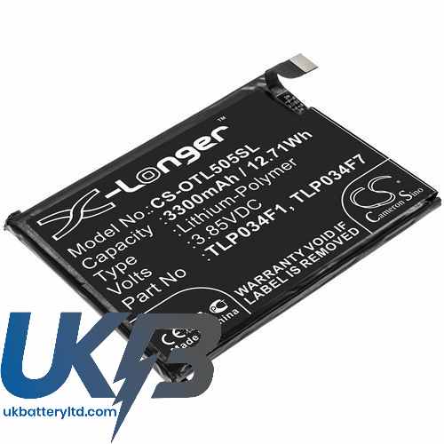 Alcatel TLP034F1 Compatible Replacement Battery