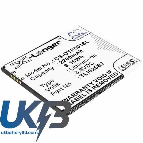 Alcatel A3 Plus Compatible Replacement Battery